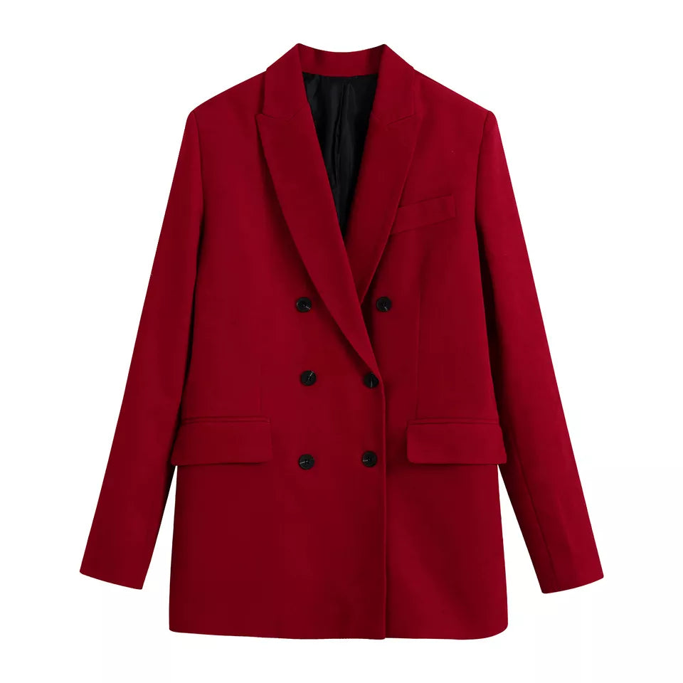Deep Red Blazer