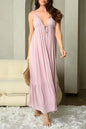 Sleeveless V-neck Maxi Dress