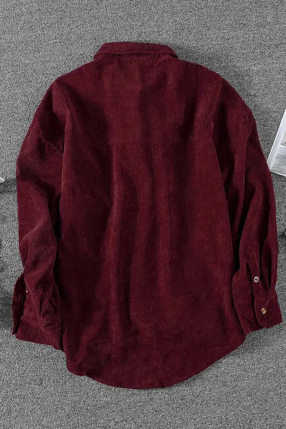 Long Sleeve Corduroy Top