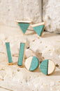 Geometric Stud Earrings - Shamarr Barquet 