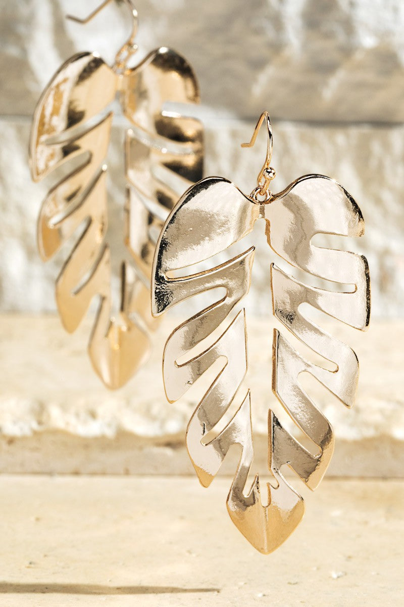 Banana Leaf Earrings