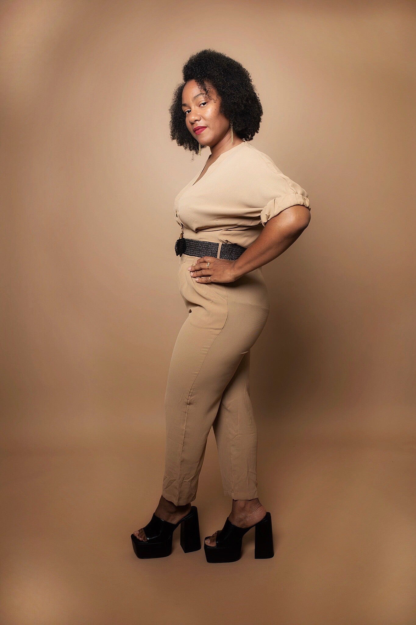 V-neck Jumpsuit