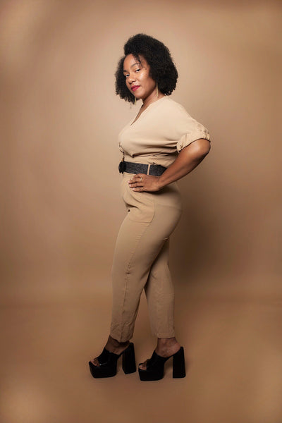 V-neck Jumpsuit