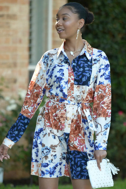 Sassy Floral Mini Dress