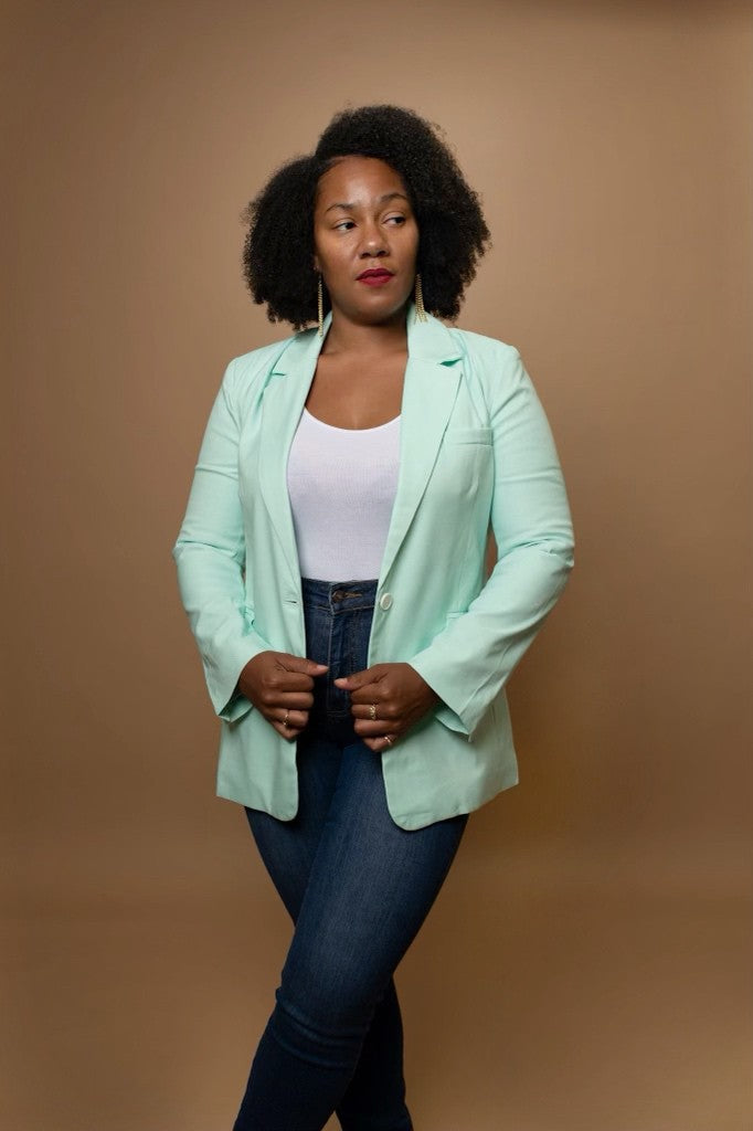 Mint Green Blazer