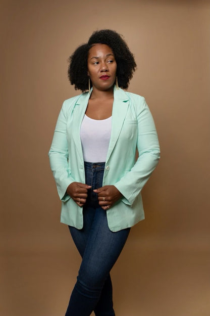 Mint Green Blazer