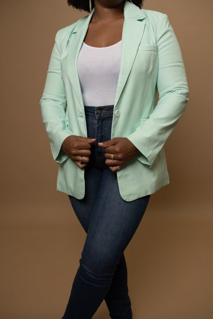 Mint Green Blazer