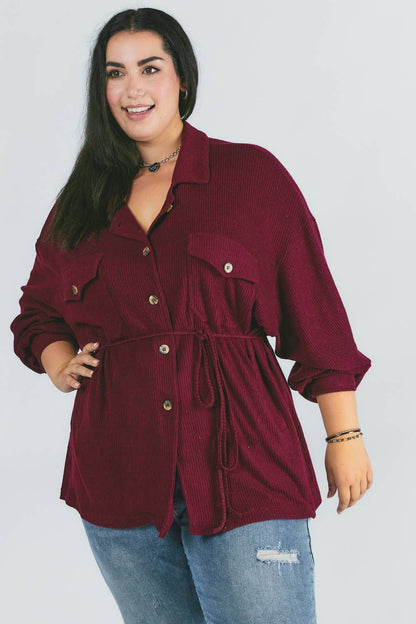 BUTTON DOWN - BURGUNDY - Shamarr Barquet 