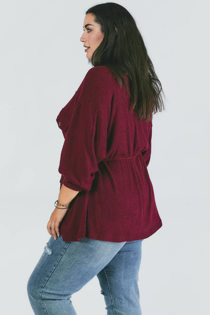 BUTTON DOWN - BURGUNDY - Shamarr Barquet 