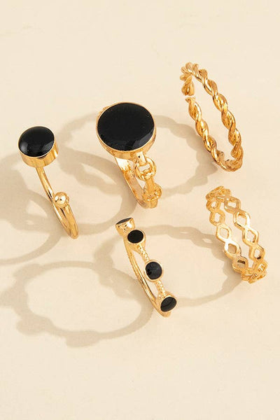 Vintage Geometric Ring Set - Shamarr Barquet 