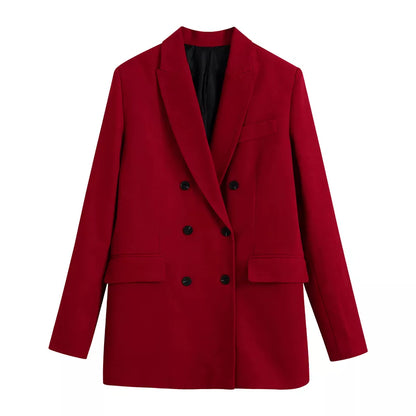 Deep Red Blazer