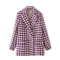 Houndstooth blazer in Purple