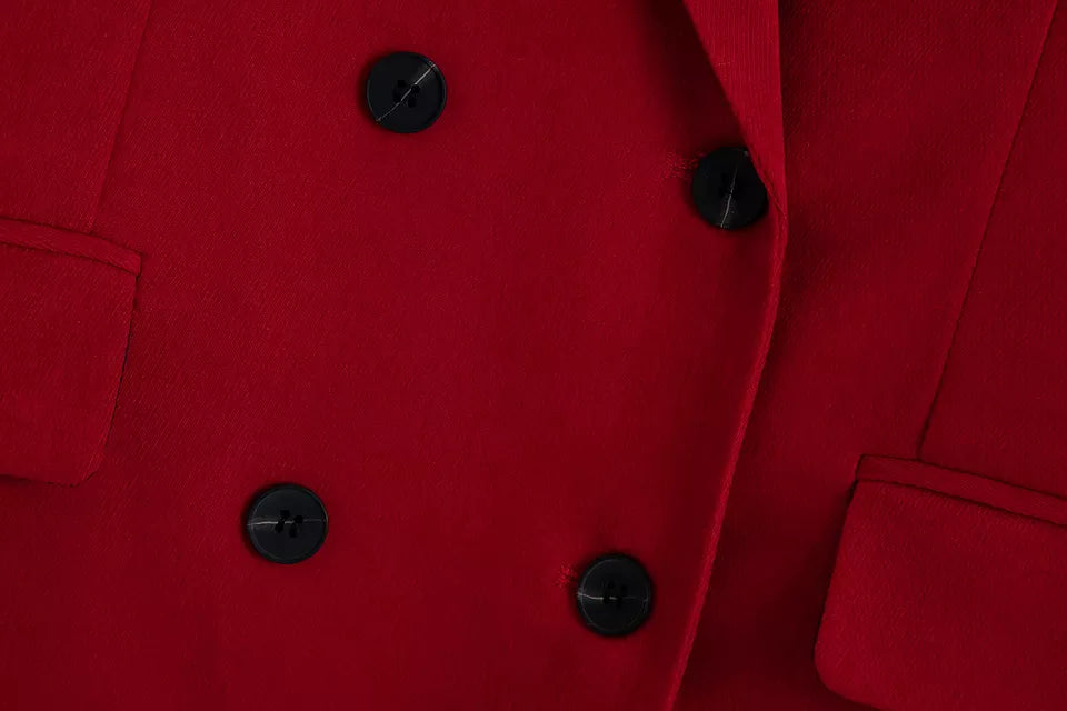 Deep Red Blazer