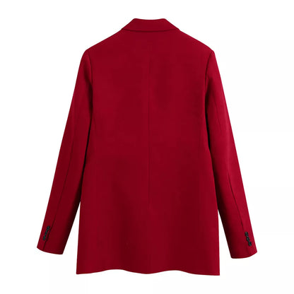Deep Red Blazer
