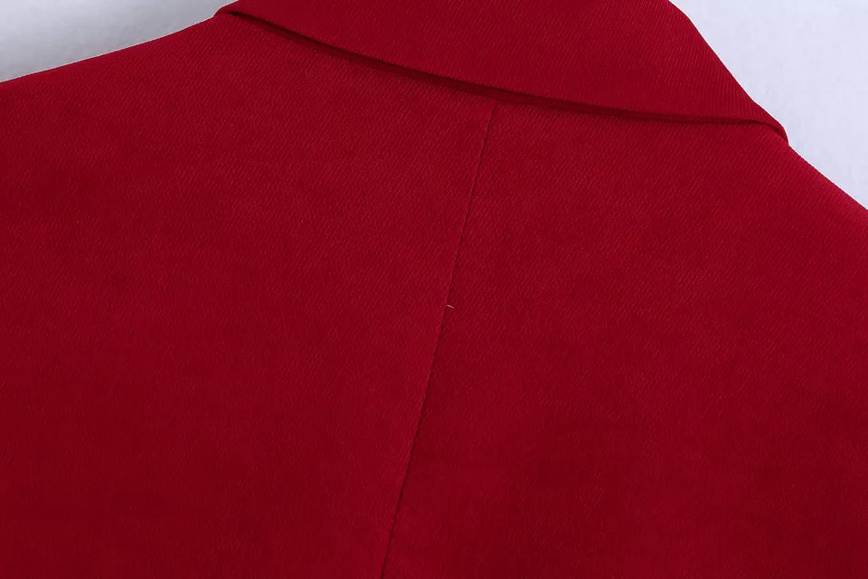 Deep Red Blazer