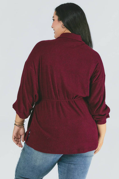 BUTTON DOWN - BURGUNDY - Shamarr Barquet 