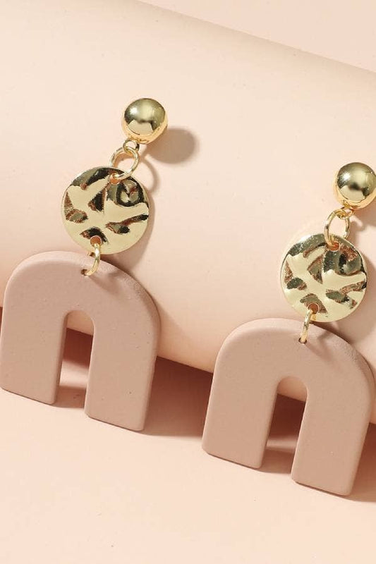 Clay Arch Drop Earrings - Shamarr Barquet 