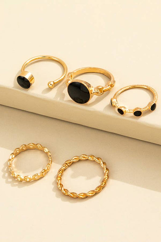 Vintage Geometric Ring Set - Shamarr Barquet 