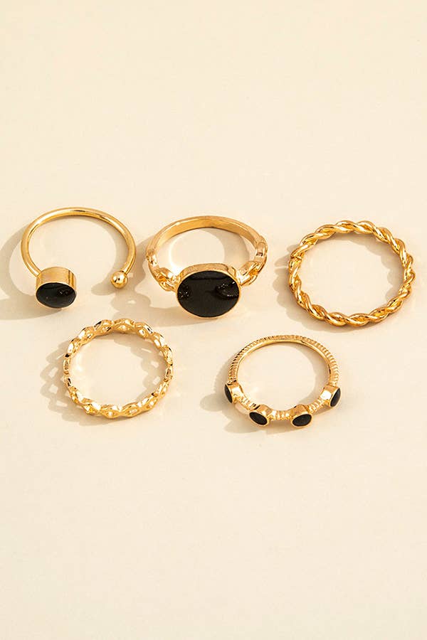 Vintage Geometric Ring Set - Shamarr Barquet 