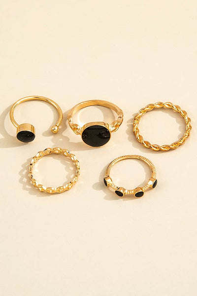 Vintage Geometric Ring Set - Shamarr Barquet 