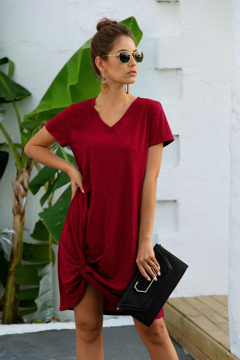 Short sleeve T-shirt dress - Shamarr Barquet 
