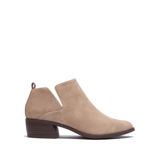 Taupe Me Flat Bootie